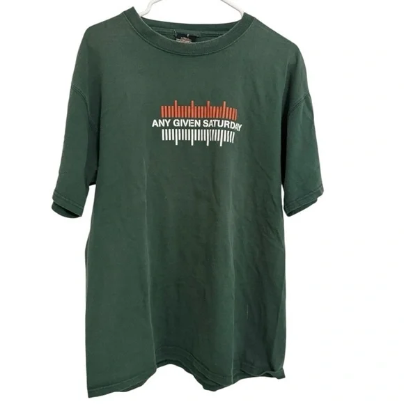 ESPN College Gameday Any Given Saturday Tee Green Vintage Rare Grail Y2K Large - Picture 1 of 3